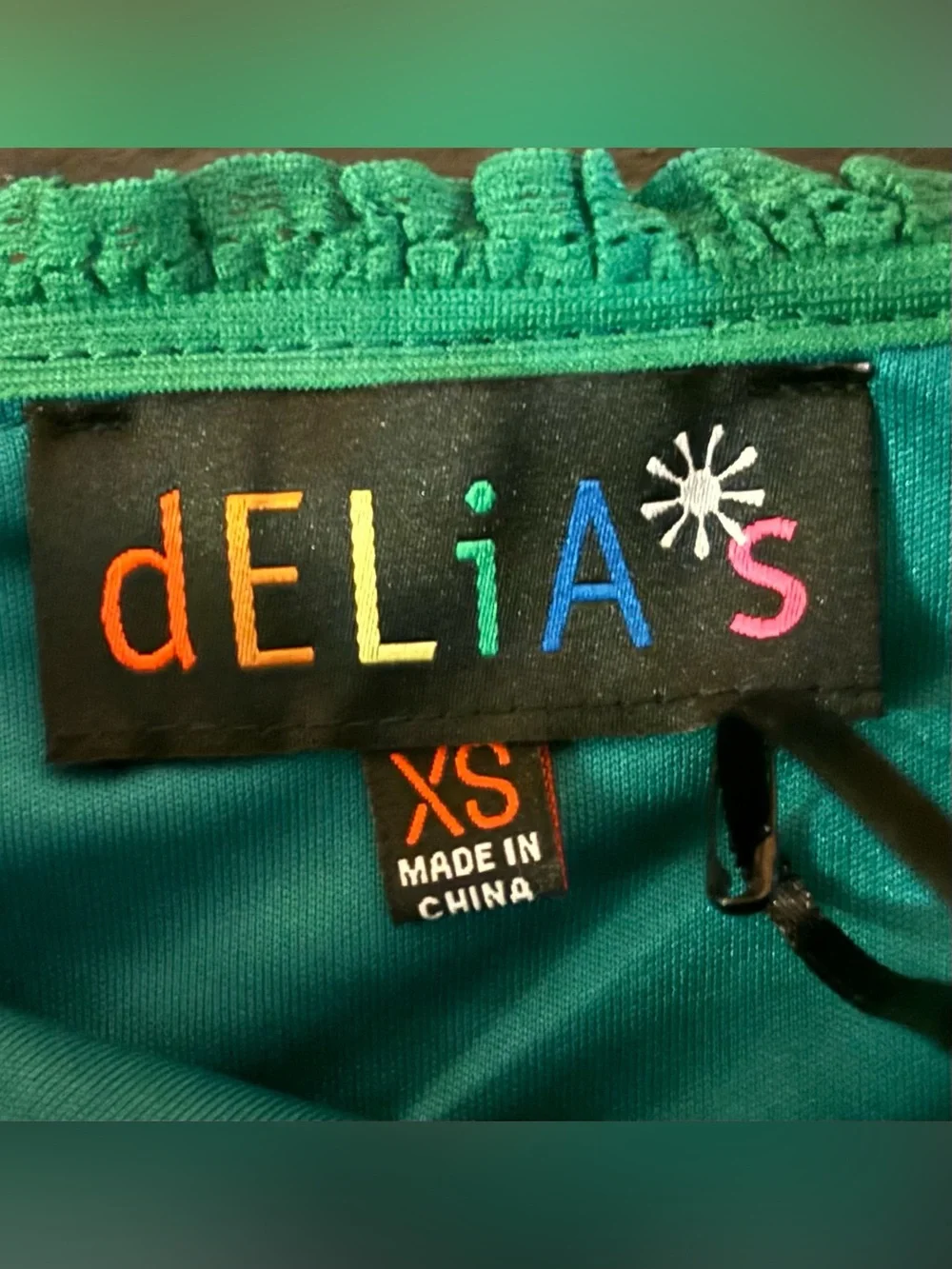 NWT dELiA*s by Dolls Kill It's Always Greener Grass Daisy Mini Skirt XS